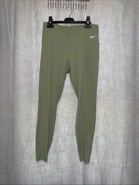 Nike Zenvy Dri-Fit  Large Green Gentle-Support High-Waisted Leggings